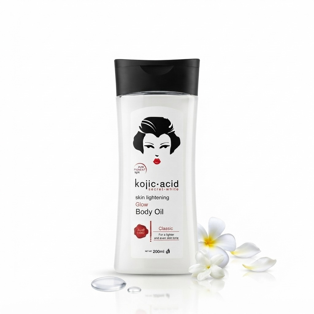 Kojic Acid Secret White Skin Lightening Glow Body Oil