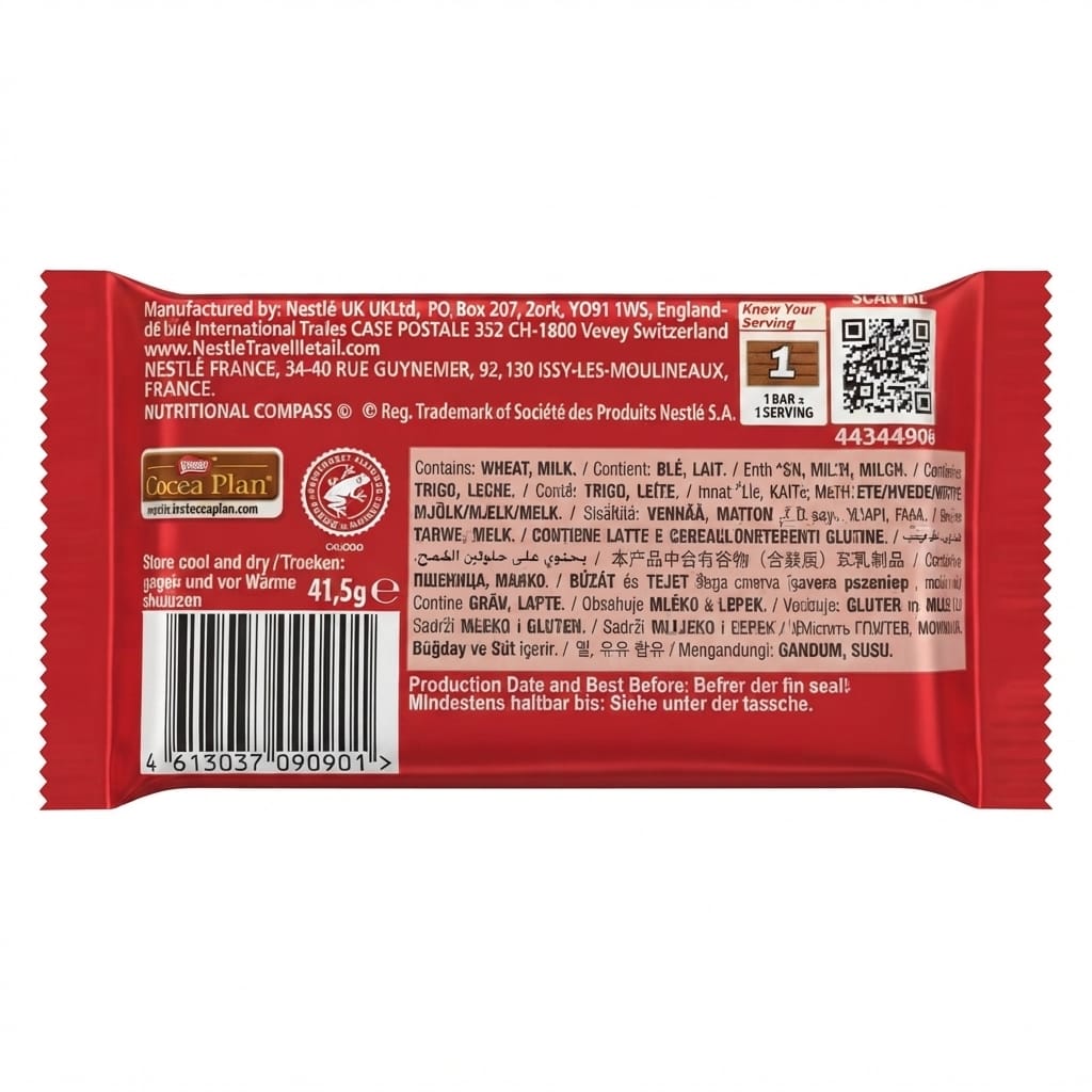 Nestlé KitKat 4-Finger Milk Chocolate Bar - 24 Pack