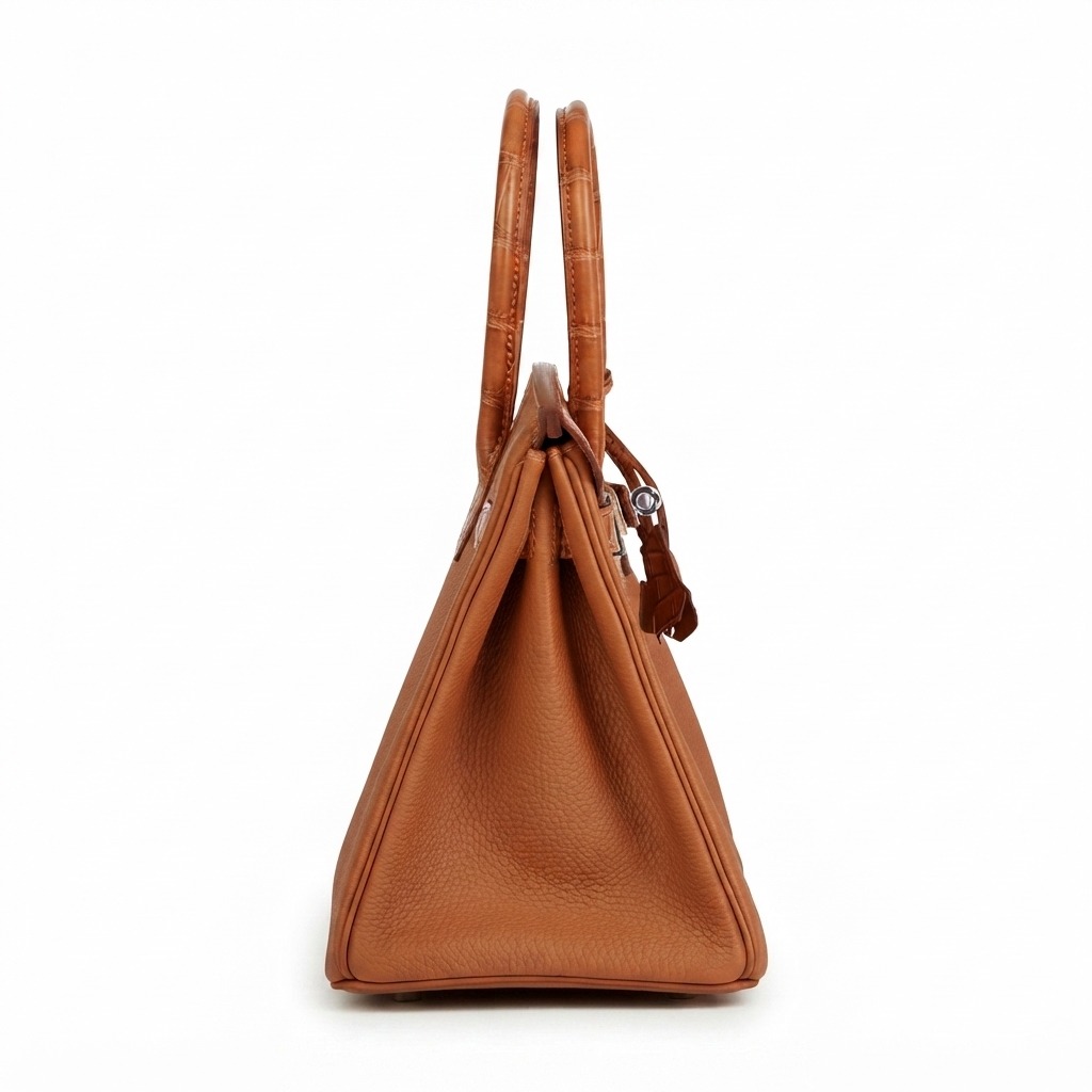 Hermès Birkin Touch (crafted in combination with Alligator skin and grained leather, featuring palladium hardware)