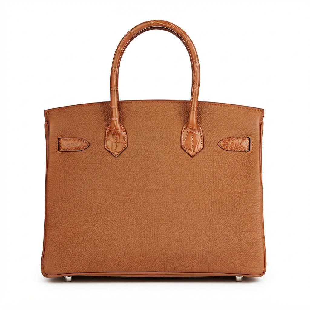Hermès Birkin Touch (crafted in combination with Alligator skin and grained leather, featuring palladium hardware)