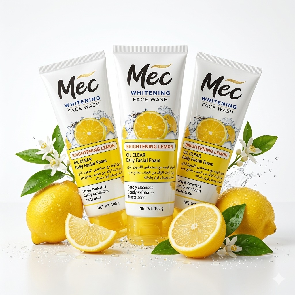 Mec Whitening Face Wash – Brightening Lemon