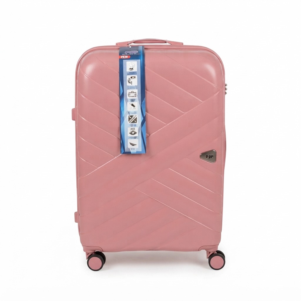 FJP Pink Hard Case Travel Luggage / Trolley Bag