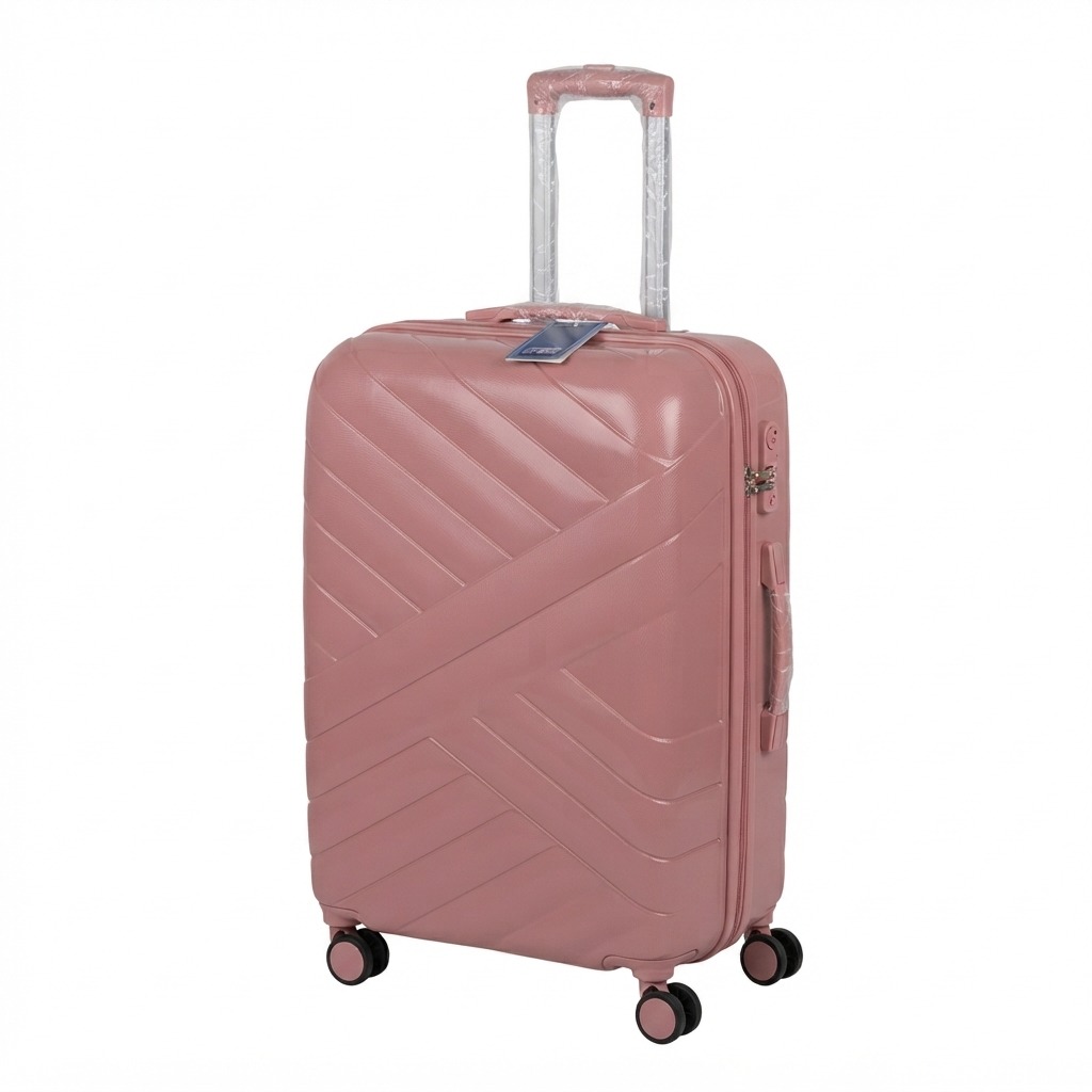 FJP Pink Hard Case Travel Luggage / Trolley Bag