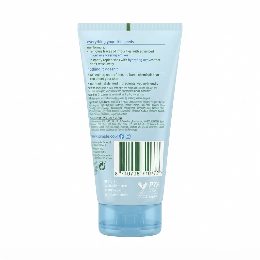 Simple Water Boost Micellar Gel Wash (150ml)
